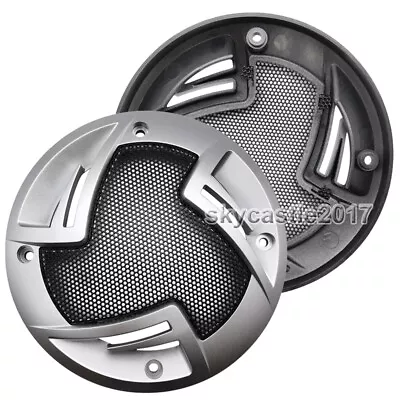 2pcs 4  Inch Speaker Grill Cover Home Audio Decorative Circle Metal Mesh 136mm • $8.98