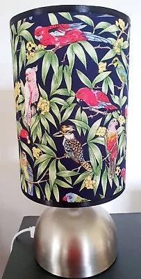 Kookaburra Galah Lorikeet Touch Lamp Fabric Base • $79.98