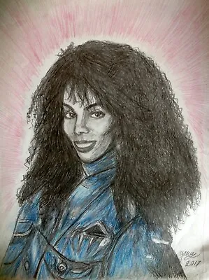 $19.99 • Buy Donna Summer  Drawing Painting  1989 This Time I Know Its For Real Photoshoot