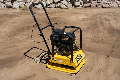 196cc Plate Compactor Gas-Powered Vibratory 6.5HP Tamper Construction Plate • $599.95