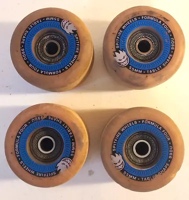 Lot Of 4 Spitfire Wheels  99DU Formula Four Classic Shape 55mm Read Description • $24.99