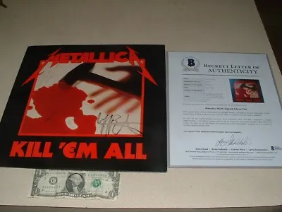 Metallica 1983 Megaforce Records  Kill Em All  /500 Lp 4x Signed Bas Loa- 1/1 ?? • $5999.99