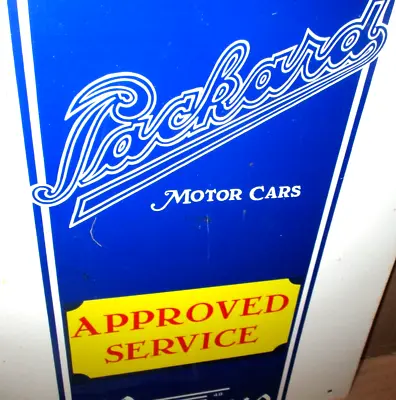 PACKARD MOTOR CARS -- Thermometer Sign - APPROVED SERVICE - UNUSUAL VINTAGE ITEM • $29.99