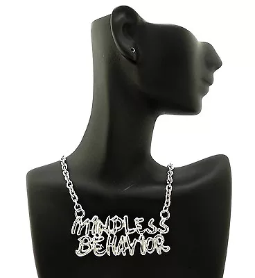 NEW CELEBRITY FANS MINDLESS BEHAVIOR PENDANT &4mm/18  LINK CHAIN NECKLACE -XC420 • $14.20