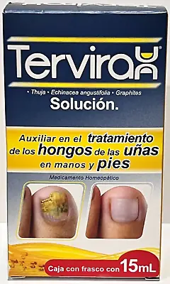 Tervirax Nail Fungus Treatment  Toe And Finger Nails 15 Ml HONGOS DE LAS UNAS • $16.99