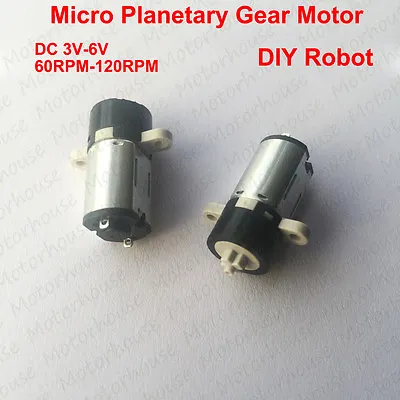 Mini 3V-6V 120rpm DC Motor Coreless Planetary Gear Reducer Micro Motor DIY Robot • $2.91