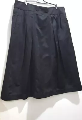 VERONIKA MAINE  A-Line Soft Pleated Front Knee Skirt 14 • $25