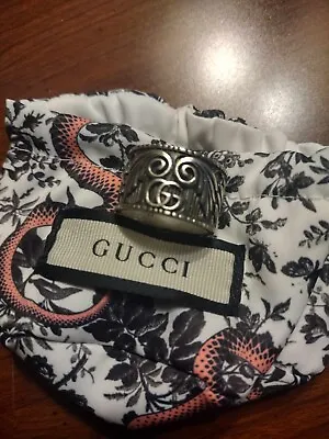 Gucci Mens Ring Silver • $250