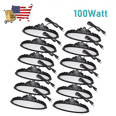 12Pack 100W UFO LED High Bay Light Industrial Commercial Factory Warehouse Light • $208.83