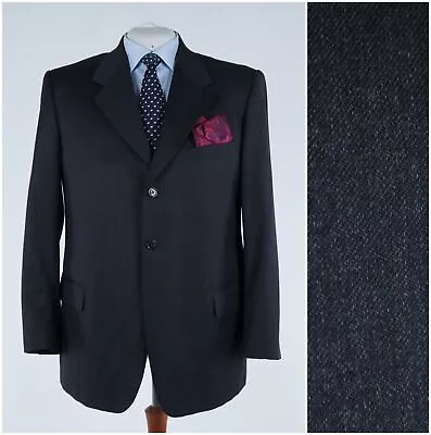 Mens Tasmanian Wool Blazer 48R UK Size SARTORIA TOSCANA Grey Sport Coat Jacket • $59.99