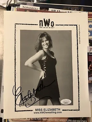 Miss Elizabeth Autographed 8x10 NWO Promo Photo Signed  WWF WCW Macho Man JSA • $750
