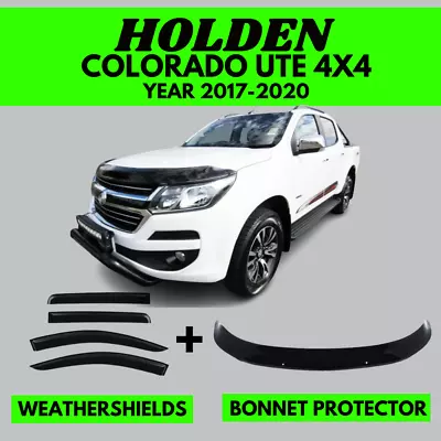 Weathershields & Bonnet Protector For Holden Colorado RG UTE 4x4 2017-2020 LT LS • $149.99