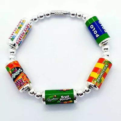 Unique OLD SKOOL SWEETS BRACELET Candy RETRO Polo JELLY TOTS Lovehearts CUTE • £9.99