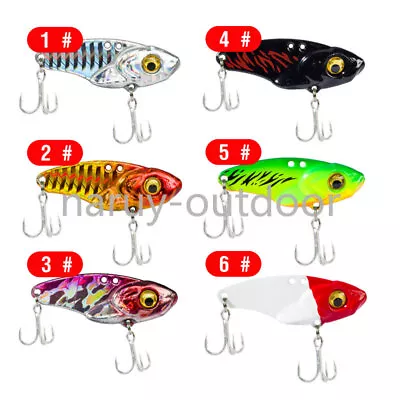 6 Pack Metal Vib Blade Lure 5-20G Vibration Baits Vibe For Bass Pike 6 Color • $9.93