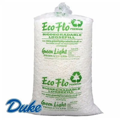 ECOFLO LOOSE FILL *ANY QTY* Biodegradable/Void Fill/Packaging/Packing Peanuts • £27.95