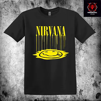 Nirvana Smiley Face Melts Heavy Cotton Unisex Heavy Cotton T-SHIRT S-3XL 🤘 • $38