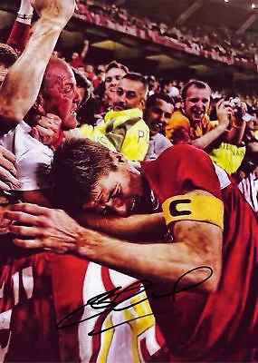 £70 • Buy STEVEN GERRARD SIGNED LIVERPOOL FC ISTANBUL 2005 12x8 PHOTOGRAPH 2