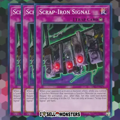 Yu-gi-oh! TCG 3x SCRAP-IRON SIGNAL LDS3-EN124 X3 Common YUGIOH! 1st TRAP SET NM • $1.75