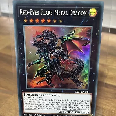 Red-Eyes Flare Metal Dragon [RA01-EN038] Super Rare - Yu-Gi-Oh! - NM • $0.50