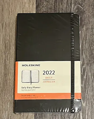 NEW! Moleskine 12 Month 2022 Daily Planner Soft Cover Large 5  X 8.25  Black • $15