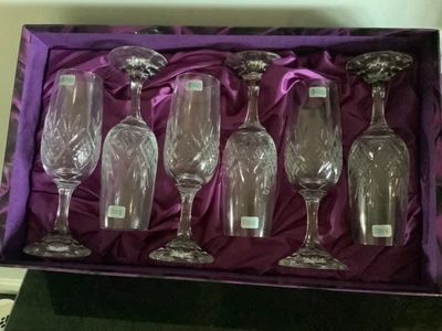£9.99 • Buy Schott Cristal Fantasy 6 Champagne In Presentation Box. Perfect Unused.