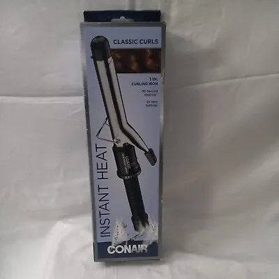 NEW OPEN BOX Conair Instant Heat Curling Iron 1  Hair Curler Classic Curls  • $10.39