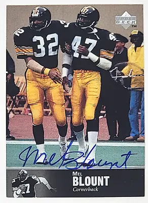 1997 Upper Deck Mel Blount NFL Legends Autograph #AL-25 Pittsburgh Steelers HOF • $84.95