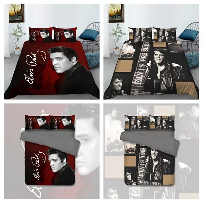 Elvis Presley Quilt/Doona/Duvet Cover Pillowcase Bedding Set  • $41.90