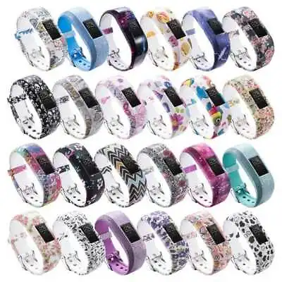 Garmin Vivofit 3 & JR/JR2 Silicone Colourful Pattern Watch Straps • $16.96