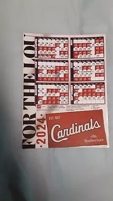 2024 St. Louis Cardinals 2024 Giveaway (NL) Official Team Magnet Schedule • $2