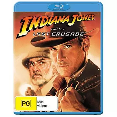 Indiana Jones And The Last Crusade Blu-ray | Harrison Ford | Region Free • $22.48