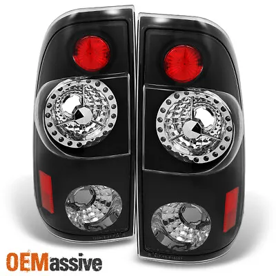 Fit 1997-2003 Ford F150 1999-2007 F250 F350 F450 SuperDuty LED Black Tail Lights • $48.99