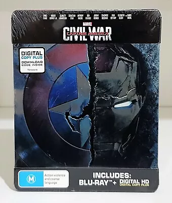 Captain America Civil War Blu-ray Limited Edition Steelbook - Brand New & Sealed • $99.95