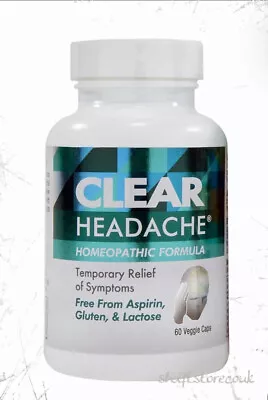 Clear Products Clear Headache™ - 60 Veg Caps | Original | UK STOCK • £23.99