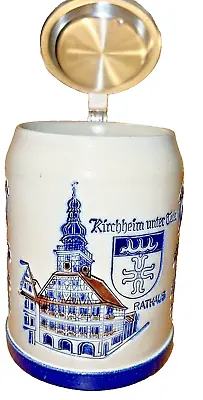 Merkelbach Manufaktur RATHAUS Kirchheim Unter Teck 5  Beer Stein Germany USED • $29.99