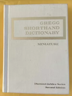 VINTAGE 1974 GREGG Shorthand Dictionary MINIATURE Diamond Jubilee Series 2nd Ed • $6.99