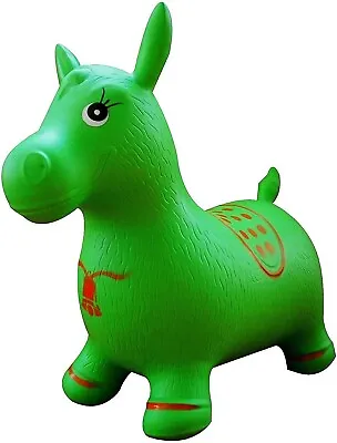 AppleRound Horse Bouncer With Hand Pump Inflatable Space Hopper Ride-on Bouncy • $27.29