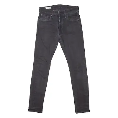 LEVI'S 519 Jeans Premium Mens Black Slim Skinny W30 L30 • £26.99