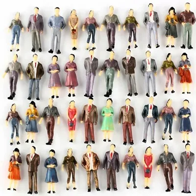 High Quality Plastic 50Pcs Mixed Color Pose Model People Figures 1 50 Scale • £8.75