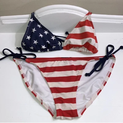 £7.66 • Buy Old Navy Stars And Stripes Bikini Set