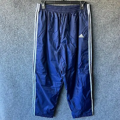 Vintage Adidas Pants Mens 2XL Blue Track Pant Tear Break Away Wind Training Gym • $20.99