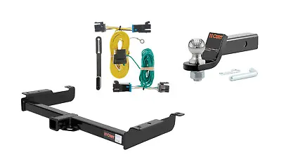 Curt Class 3 Trailer Hitch W/ Wiring Harness & Tube Cover For Express & Savana • $254.82