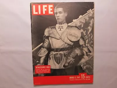 Life Magazine / March 3 1947 / Renaissance Man Series On Western Culture 7C • $13.99