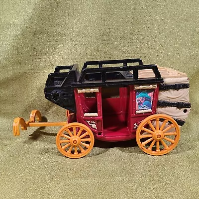 Vintage 1997 Fisher Price Western Cannonball Stage Coach Stagecoach Cowboys Nice • $12.50