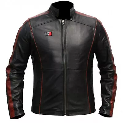 Mass Effect 3 - N7 Commander Shepard Stylish 100% Real Leather Jacket • $98