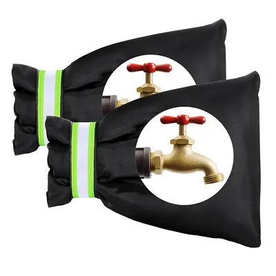 2X Outside Tap Cover Winter Frost Jacket Insulation Garden Tap Thermal Protector • £5.68