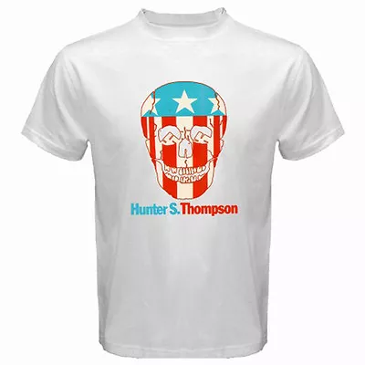 $15.99 • Buy New Hunter S. Thompson Skull Logo Men's White T-Shirt S M L XL 2XL 3XL