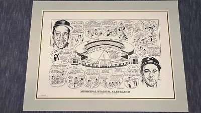 1990 MUNICIPAL STADIUM CLEVELAND INDIANS Sporting News PRINT 16x22 BOB FELLER • $18.99