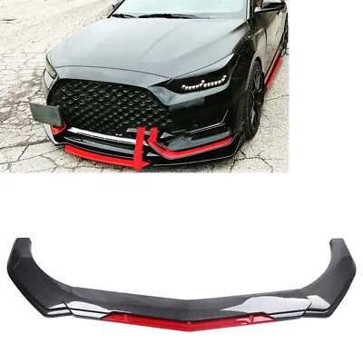 For Hyundai Veloster    Carbon Front Bumper Lip Splitter Body Kit • $69.99