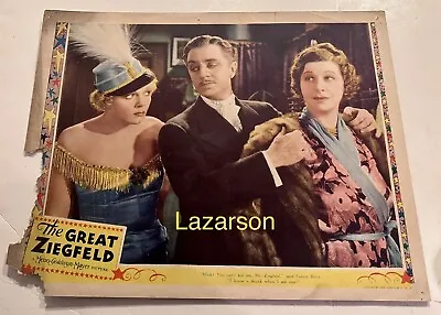 William Powell Fannie Brice The Great Ziegfeld Lobby Card  1936 • $75